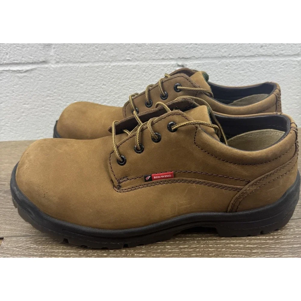 Red Wing King Toe 6634 Men's Sz 11.5 D Steel Toe Slip Resistant Brown Suede Work
